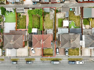 Aerial view of the property